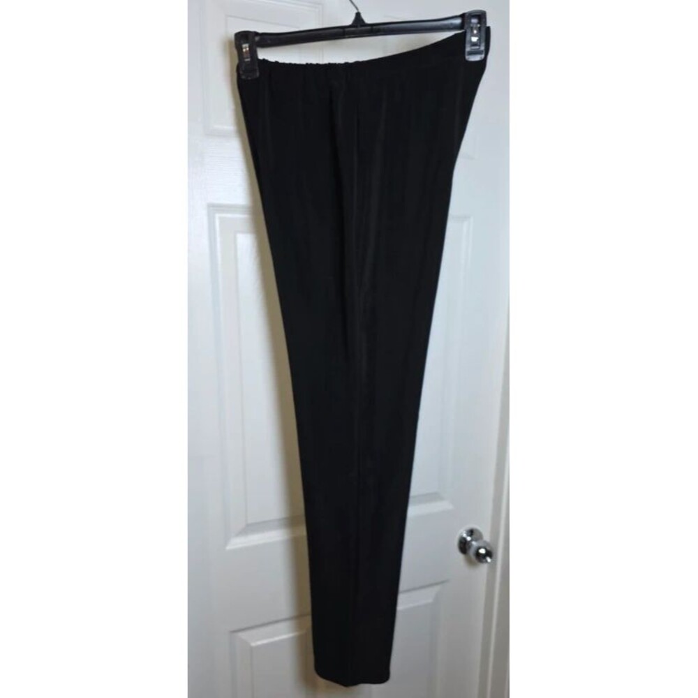 Susan Graver Essentials Black Elastic Waist Pull-On Pants Size XS